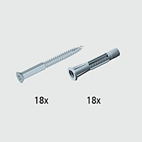 Seinäkiskon kiinnitystarvikkeet Element System ES32