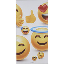 Akustiikkataulu Fibrotech Art Acoustic Emoji II, 9x600x1200mm, valkoinen