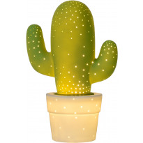 Pöytävalaisin Lucide Cactus, Ø20 cm, vihreä