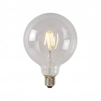 LED-lamppu Lucide filamentti E27, Ø12.5cm, himmennettävä, 5W, 2700K, kirkas