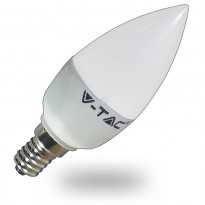 LED-lamppu Kynttilä V-TAC VT-1855, 6W, 230V, 2700K, 470lm, IP20, Ø 37mm
