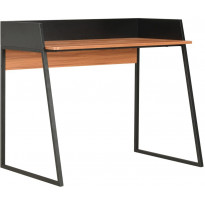 Työpöytä musta ja ruskea 90x60x88 cm
