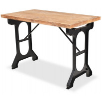 Ruokapöytä 122x65x82 cm kuusipuinen pöytälevy