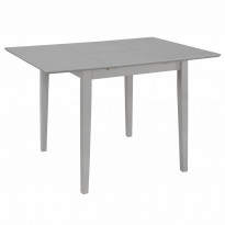 Jatkettava ruokapöytä harmaa (80-120)x80x74 cm mdf