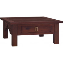 Sohvapöytä klassinen ruskea 68x68x30 cm täysi mahonki