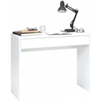 Fmd työpöytä leveällä vetolaatikolla 100x40x80 cm valkoinen