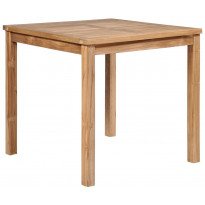 Puutarhapöytä, 80x80x77 cm, tiikki