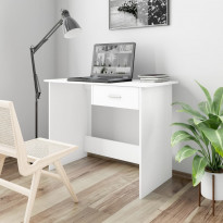 Työpöytä valkoinen 100x50x76 cm lastulevy