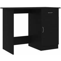 Työpöytä, 100x50x76cm, lastulevy, musta