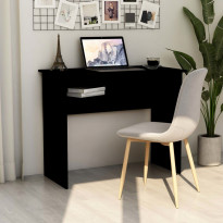 Työpöytä musta 90x50x74 cm lastulevy