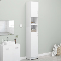 Kylpyhuonekaappi valkoinen 32x25,5x190 cm lastulevy