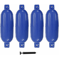 Veneen lepuuttaja, 4 kpl, sininen, 58,5x16,5 cm, PVC