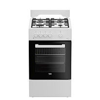 Kaasuliesi kaasu-uunilla Beko FSG52020FW, 50cm, valkoinen