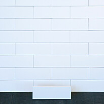 Seinälaatta Arredo Polar 10x30cm, matta, valkoinen