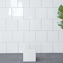 Seinälaatta Arredo 15x15cm, kiiltävä, valkoinen
