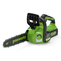 Akkumoottorisaha Greenworks GD24CS30, 30cm, 24V, 2Ah akulla