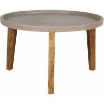 Pöytä Home4you Sandstone, Ø73cm, harmaa/ruskea