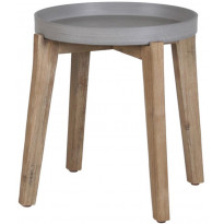 Pöytä Home4you Sandstone, Ø51cm, harmaa/ruskea
