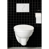 WC-ryhmä Hafa Wall, seinä-WC + kansi + painike + huuhtelujärjestelmä, kromi