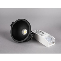 LED-alasvalo Hide-a-lite Globe G2 Recessed, 2700K, musta
