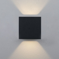 LED-ulkoseinävalaisin Hide-a-lite Cube XL II, 3000K, antrasiitti