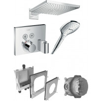 Sadesuihkusetti Hansgrohe ShowerSelect/Raindance E 300 Air, Porter-liitin, termostaattihanalla, piiloasennus