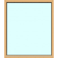 Yksilasinen ikkuna HR-Ikkunat, 12x14, suojakäsitelty karmi, kiinteä ikkuna, karkaistu turvalasi