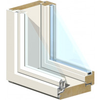Puu-alumiini-ikkuna HR-Ikkunat, MSEAL 12x12, karmi 131mm