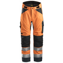 Talvihousut Snickers Workwear AllroundWork+ 37.5 6639, tuulenpitävät, huomioväri, heijastava, oranssi