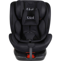 Turvaistuin &amp; turvakaukalo Kikid Black Edition, Isofix, 0-36kg, musta