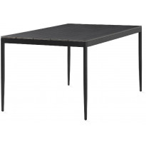 Ruokapöytä Zaide, 150cm, 4-istuttava, musta