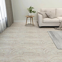Itsekiinnittyvä lattialankku 55 kpl PVC 5,11 m² beige