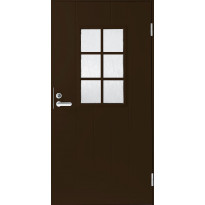 Ulko-ovi Swedoor Basic B0015, tummanruskea, kuviolasi