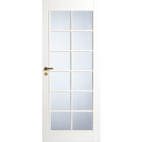 Väliovi Swedoor Style 20, 9-10x21, valkoinen, kirkas lasi