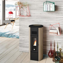 Pellettitakka Eva Calòr Heidi 5kW, mokka