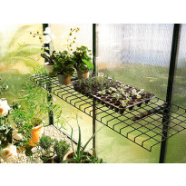 Taittuva teräslankahylly Biogreen, 40x120cm, vihreä
