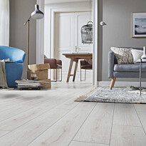 Laminaatti Kronotex Stella Advanced, 3201 Trend Oak White, vaalea, Verkkokaupan poistotuote