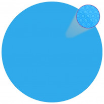 Kelluva pyöreä pe uima-altaan suoja 455 cm sininen