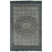 Kilim matto puuvilla 120x180 cm kuviolla harmaa