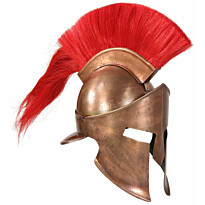 Kreikkalaisen sotilaan kypärä antiikki kopio LARP hopea teräs