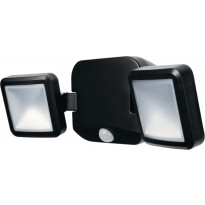 LED-seinävalaisin Ledvance Battery Spotlight Double paristokäyttöinen, musta, liiketunnistin
