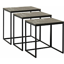 Sarjapöytä Linento Furniture SHP-933-QQ-1 musta/marmori