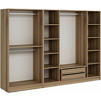 Walk-in closet Linento Furniture Kale 7540 190x270cm ruskea