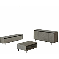 Huonekalusetti Linento Furniture LV34-RL harmaa/musta