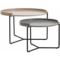 Sohvapöytä Linento Furniture Mandy 2-osainen beige/harmaa