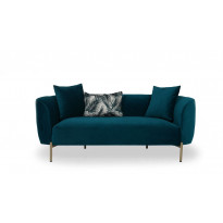 Sohva Linento Furniture Macaroon, 2-istuttava, vihreä