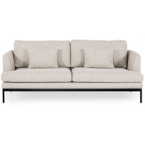 Sohva Linento Furniture Pearl, 2-istuttava, luonnonvalkoinen