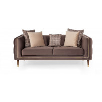 Sohva Linento Furniture Olympus, 2-istuttava, ruskea