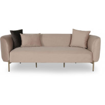 Sohva Linento Furniture Macaroon, 3-istuttava, beige