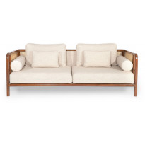 Sohva Linento Furniture Peanut, 3-istuttava, luonnonvalkoinen